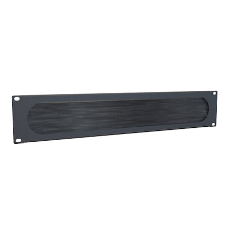 Hammond 2U BRUSHED RACK Panel BRP2UBK